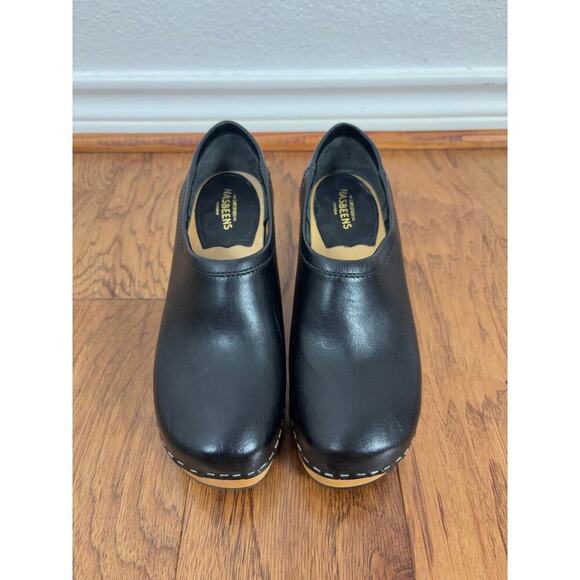 B45 Swedish Hasbeens Bettan Clogs EU 35 US 5 Scandi Cottagecore Indie Sleaze - Picture 9 of 12